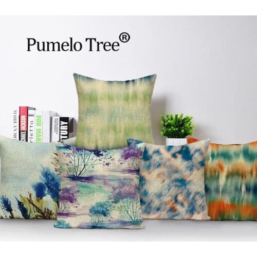 Abstract Pattern Pillowcase Plant Pillow Cover Home Decor Cushion Cover Throw Pillow Cover 45x45 Car Pillow Case Sofa Decoration