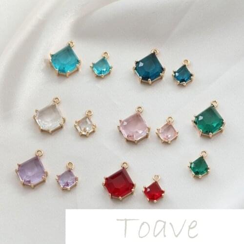 Irregular drop size pendant rhinestone pendant earrings hand-made necklace material accessories