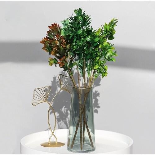 Single Rose Grass Indoor Home Living Room Simulation Plant Restaurant Arrangement Vase Flower Arrangement