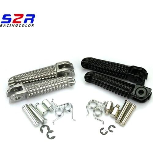 Motorcycle Front Footpeg Anti-Slip Foot Rest Pegs Aluminum for Yamaha YZF R1 R1M R6 MT-01 MT-03 FZ-03 MT-07 MT-09 YZF600 YZF1000