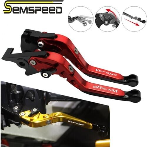 SEMSPEED For Kawasaki VERSYS (650cc) 2009-2014 2010 Motorcycle CNC Foldable Extendable Brake Clutch Levers Handle Grips Bar Ends