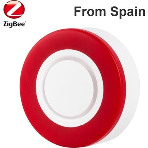 Compatible with Home Assistant, Kaku,Conbee II Red Flashing 95dB HEIMAN Zigbee HA3.0 Alarm Siren HS2WD-E