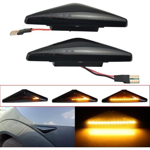 LED Turn Signal Side Marker Light For Ford Mondeo MK3 2000-2007 Focus MK1 1998-2004 Flowing Water Dynamic Repeater Lamp