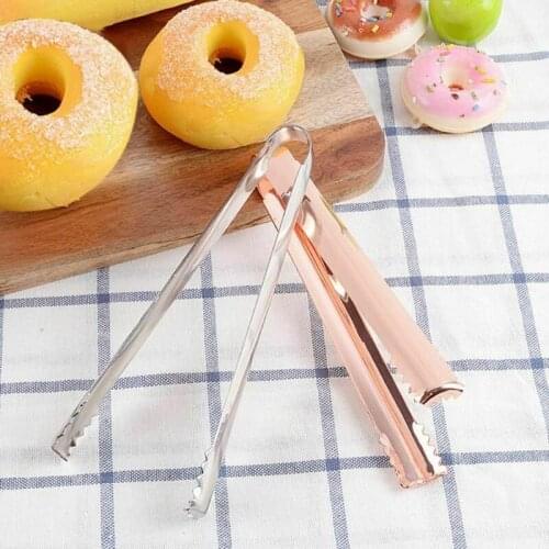 Stainless Steel Long Food Clips Bread Clamp Grill Tongs Barbecue Grilling Cooking Frying Tongs Baking Food Kitchen Tool