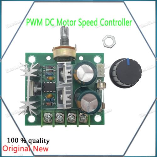 DC 12V 24V 30V 40V 13KHZ Auto PWM DC Motor Speed Regulator Governor Speed Controller Switch 10A 50V 1000uF