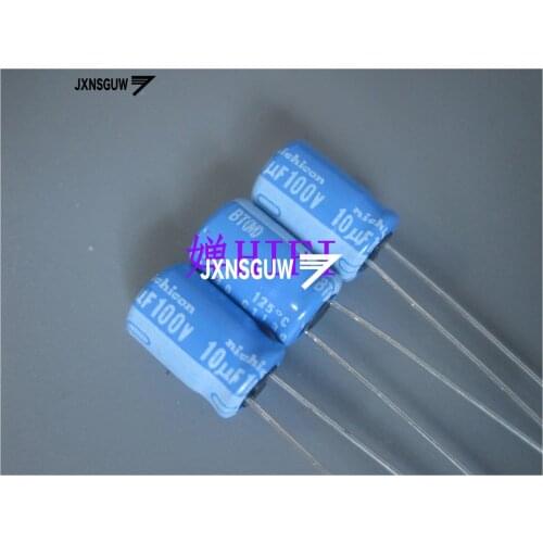 20PCS NICHICON BT 100V10UF 8X11.5MM 10UF 100V original audio Aluminum electrolytic capacitor 125 degrees 100uF/10V