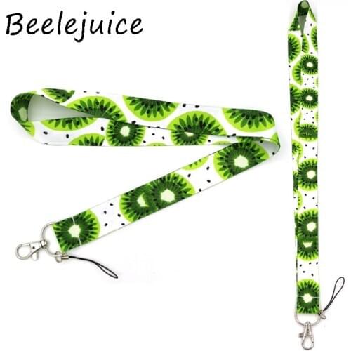 24pcs Kiwi fruit Mobile phone lanyard For keys ID Card Pass Gym USB badge holder DIY Hang Rope Tags Strap Neck Lanyards