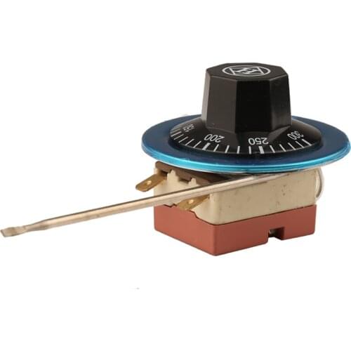 50-300 Degrees Celsius Capillary Dial Thermostat 2-pin Tempering Switch Adjustable Temperature Controller Thermal Protector