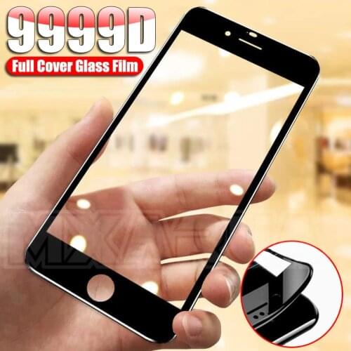 9D Full Cover Tempered Glass For iPhone 8 7 6 6S Plus SE 2020 Screen Protector On iPhone 8 7 6 6S SE2 Protective Glass Film Case