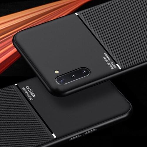 Car Magetic Silicone TPU skin Matte Case For Samsung Galaxy Note 8 9 10 Pro Protective Cover For Galaxy A70 A50 A30 A20 A21 A10S