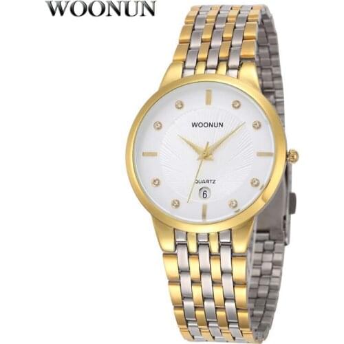 Fashion Business Men Watches Luxury Yellow Gold Watches Men Stainless Steel Watches Quartz Relogio Masculino reloj hombre