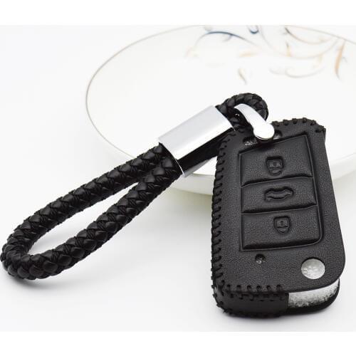 Car Key Cover Case For Seat Ibiza Leon Fr Altea Ateca Leon cupra 5f Mk3 Genuine Leather Key Ring Shell Accessories Key Holder