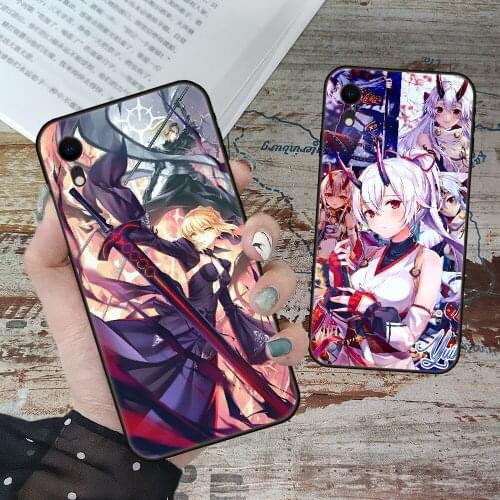 For iPhone 11 12 8 Plus Mini Pro X XR XS Max 4 5 7 6 6S 8 SE Phone Case Black Cover Etui Fashion Bumper Art Fate Grand Order