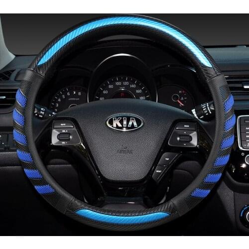 Car Steering-wheel Covers Automobile Wheel Cover For Kia Ceed Rio K2 K3 Sportage R Picanto Carnival Niro Car decoration