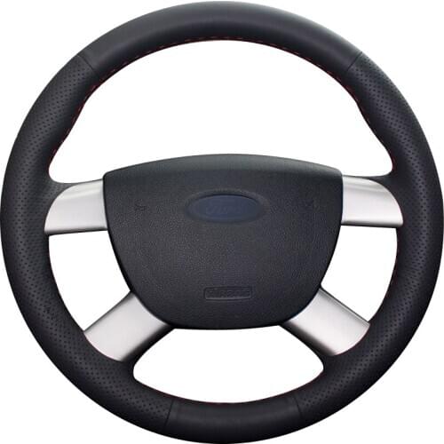 Black Synthetic Leather Car Steering Wheel Cover for Ford Kuga 2008-2011 Ford Focus 2 2005-2011