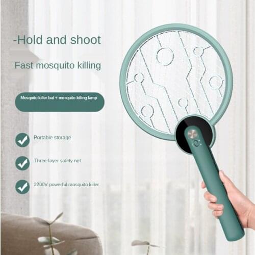 Charging Home Foldable Creative Handheld Electric Mosquito Swatter Mosquito Killer Lamp