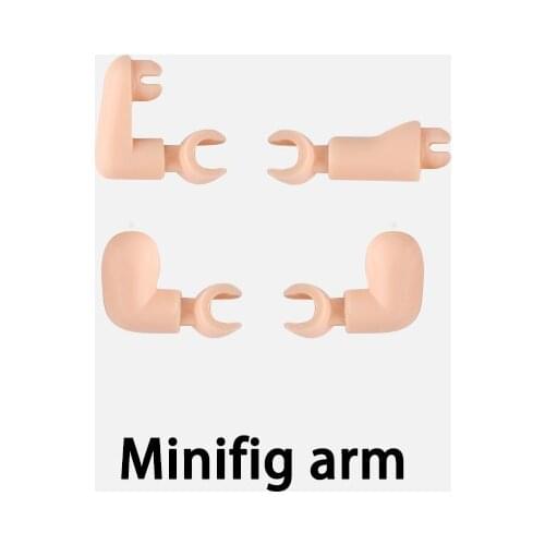 WW2 City Figures Hands Arms Bricks Body Parts Building Blocks Mini Accessories Weapons Compatible Educational City DIY Kids Toys