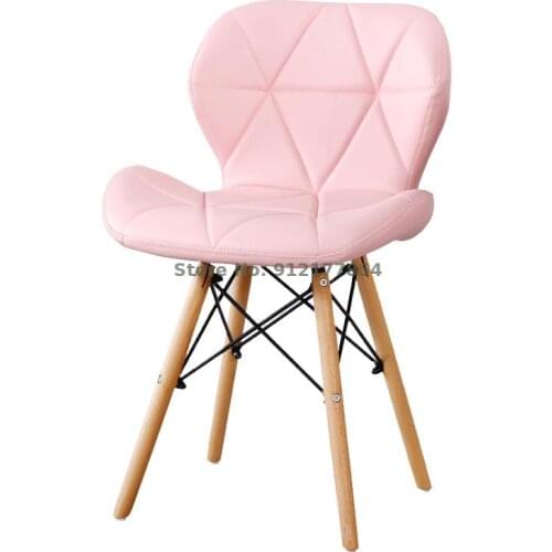 Girly Heart Makeup Chair Net Red Nordic Bedroom Dressing Chair Princess Pink Back Chair Light Luxury Love Makeup Stool