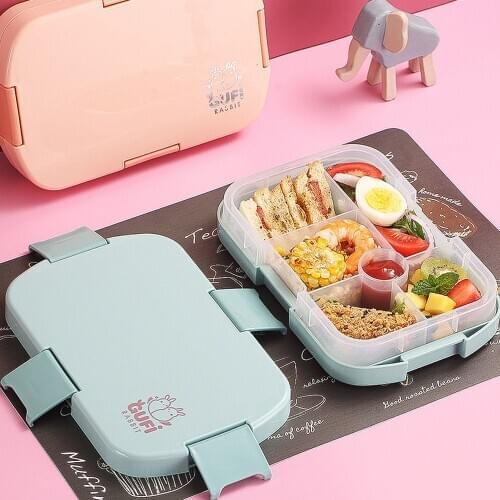 920ml Bento Box ChildrenS Bento Box With 6 Compartments Kindergarten Picnic Travel Snack Box Microwave Adults Lunch Box