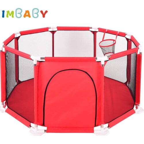 IMBABY Playpen Tents for Kids Castle Gaming Tent Play House Star Lights Assembly Bauble Fence Ocean Balls Pool Baby Playground