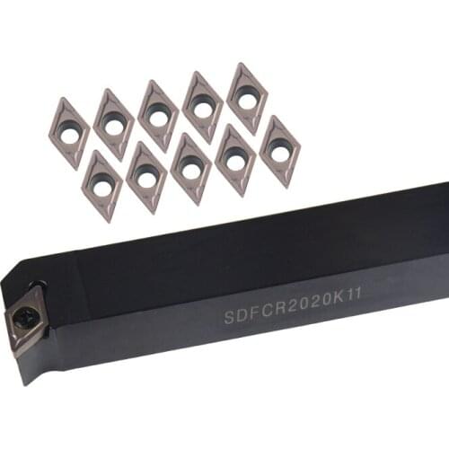 SDFCR1212H07 SDFCR1616H11 SDFCL2020K11 Metal Lathe Cutting CNC Tool DCMT Carbide Insert External Turning Tool Holder SDFCR/L