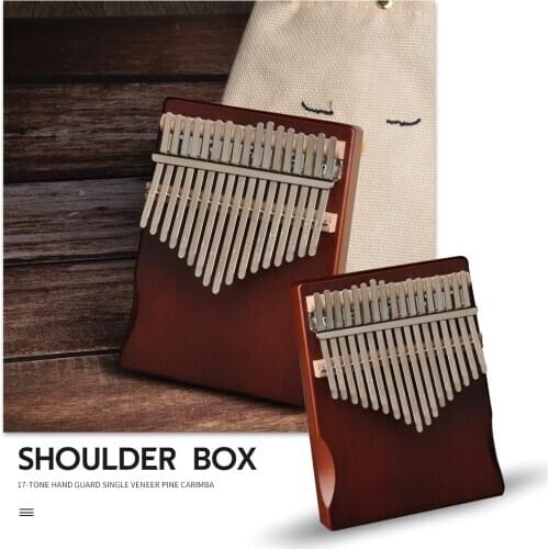 17 Key Kalimba Thumb Piano Pine Wood Musical Instrument Thumb Finger Piano for Beginner Kids Multi-functional Wood Instruments