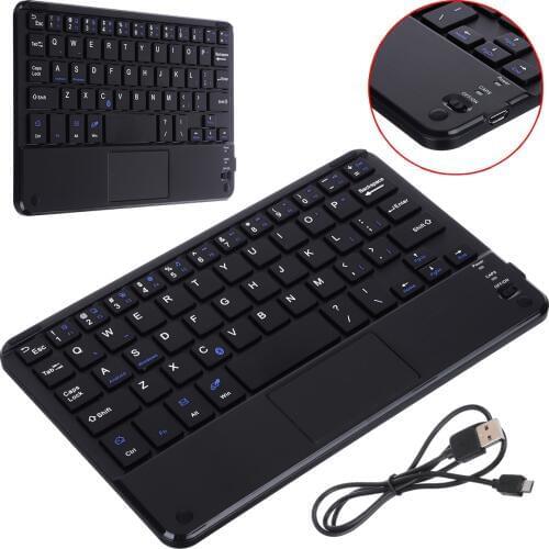 Pohiks 1pc Portable Mini Wireless bluetooth 3.0 Keyboard With Touchpad For Tablet Laptop Smartphone for Windows Android System