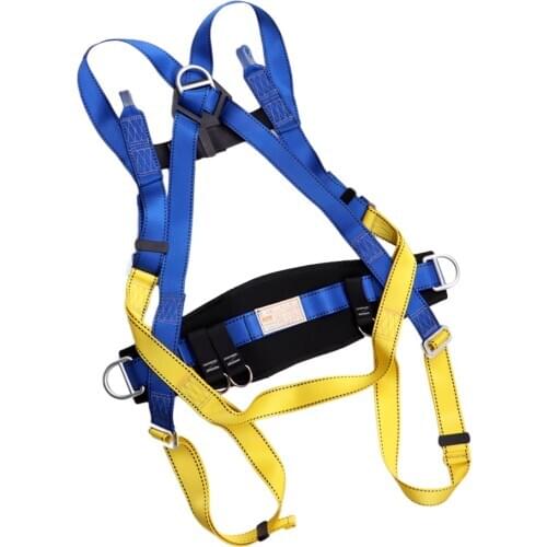Polyester Body Safety Waist Support Harness Climbing Descending Safety Belt for Training Fire Rescue