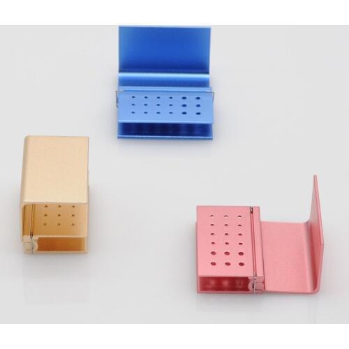 Dentist Lab 18 Holes FG/RA High\Low Speed Burs Holder Block Blocks Bur Cases
