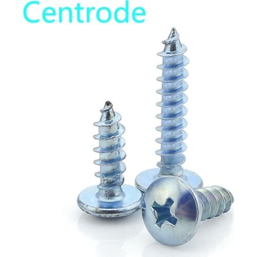 Phillips Large Pan Head Self Tapping Screws TA Cross Truss Head Tapping Long Wood Screw Thumb Head Screw M4M5 50pcs