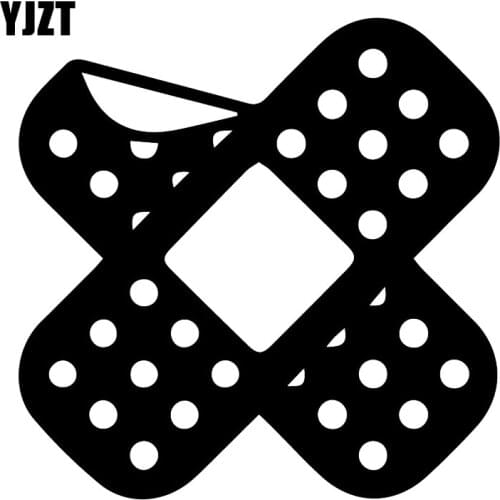 YJZT 16.5X16.4CM DOUBLE PLASTERS Scratch Decoration Car Sticker Vinyl Decal C25-1169