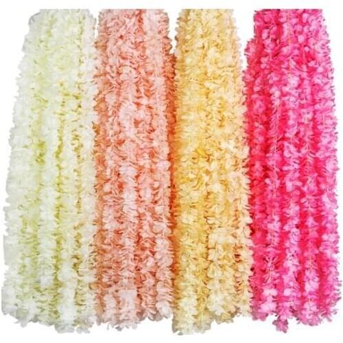 79 Inch Each Strip Orchid Wisteria Vines White Silk Artificial Flower Wreaths For Wedding Party Decoration Shooting Photo Props