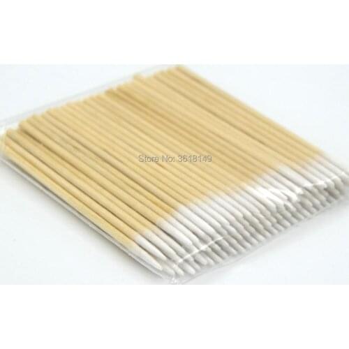 100pcs 10CM Cotton Swab Tattoo Permanent Makeup Cosmetic Applicator Sticks Eyelash Extension Glue Removing Tool for Microblading