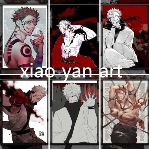 Jujutsu Kaisen Sukuna Anime Diamond Painting Diamond Inlaid Diamond Mosaic Diamond Embroidery Cross Stitch Kits Home Decoration