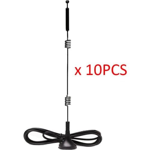10PCS WIFI Antenna 2.4G / 5.8G 12dBi Dual Band Magnetic Base Antenna SMA Male with 3M Cable for Router Camera Signal Booster