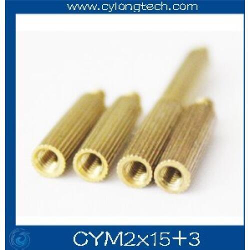 Free shipping M2*15+3mm cctv camera isolation column 100pcs/lot Monitoring Copper Cylinder Round Screw