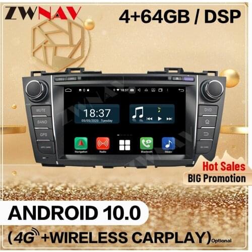 Carplay 128GB For Mazda 3 2009 2010 2011 2012 Android 10 Screen Car Multimedia Player Audio Radio GPS Navi Head Unit Auto Stereo