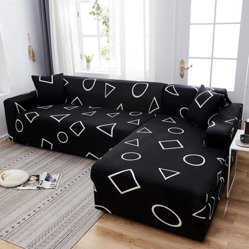 Chaise Longue Sofa Cover L-shaped Needs Order 2pieces Stretch Sofa Cover Universal Stretch Corner Sofa Cover Sectional Slipcover