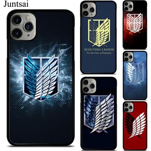 Attack On Titan Scouting Legion Quote Case For iPhone X XS Max XR 7 8 SE 2020 6S Plus 5 12 Mini 11 Pro Max Cover Coque