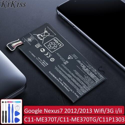 For Asus Google Nexus 7 Nexus7 2012/2013 Wifi/3G i/ii 2nd Version Li-polymer Battery C11-ME370T C11-ME370TG 4270mAh Tab Battery