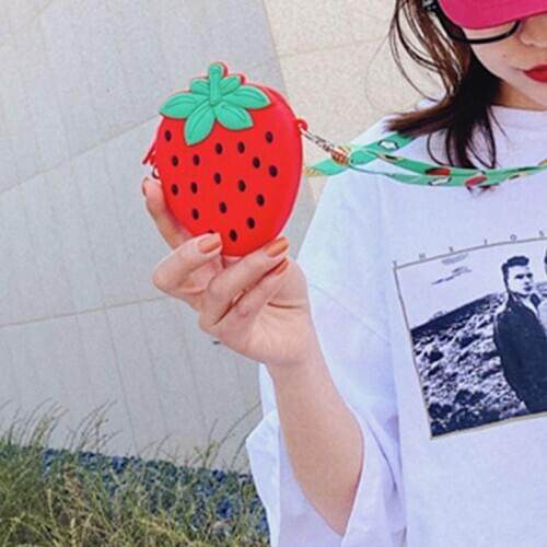 Women Cute Fruit Shape Shoulder Crossbody Bag PU Leather Purse Small Tote Satche 20CA