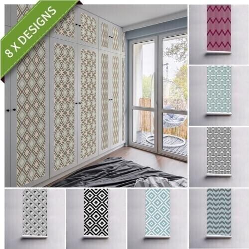 Funlife® 53x122cm Grometric Wallpaper PVC DIY Self-adhesive Waterproof Tile Sticker for Bathroom Furniture Kitchen Home Decor