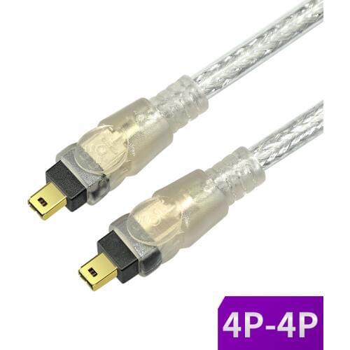 IEEE1394 Data Cable 1394 4P to 4P 4P-4P 4 Pin to 4Pin Industrial Camera Cable Firewire 400 Mbps 1.5m 3m 5m 10m 15m