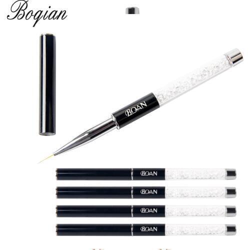 BQAN 1 pcs Professional 5mm/7mm/9mm Nail Brush Hand Draw Tips Drawing Line Painting Pen Tools Manicure Nail Art Brush Decoration