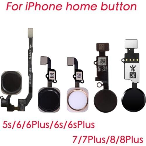 Home Button key with Flex Cable for iPhone 5S 6 6Plus 6s plus 7 7 Plus 8 8 Plus Home button Flex Assembly
