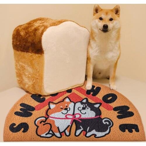 Akita Dog Home Door Mat Carpet PVC Non-slip Mat Living Room Mat Bath Mat Entrance Door Mat Custom Can Be Cut Hallway Mat Carpet