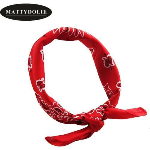 MATTYDOLIE Scarf Unisex Hip Hop Paisley Bandana Neck Wrist Wrap Band Headtie Square scarf 55*55cm