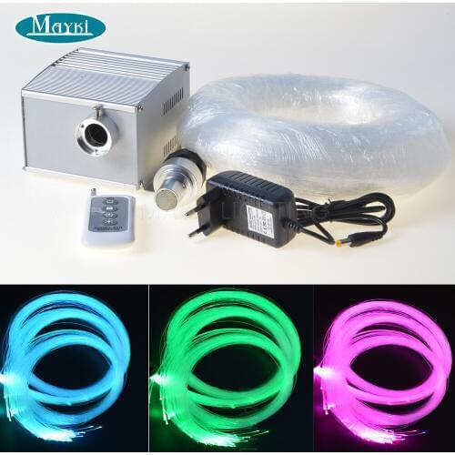 Maykit 300 Stars Nightlight Starry Sky With Cree 5w Led Fiber Optic Illuminator And 3.6m Pmma Fibres For Kids Room Decor