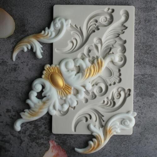 Medallion Totem Wedding Cake Decoration Silicone Mold Fondant Cake Mould Sugarcraft Chocolate Baking Tool Artwork Gumpaste Form
