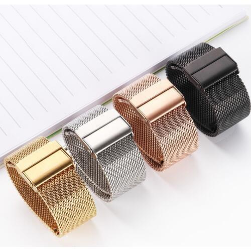 Milanese strap General purpose watch Sport band 18mm 20mm 22mm iwatch pulseira Bracelet Wrist Table accessories